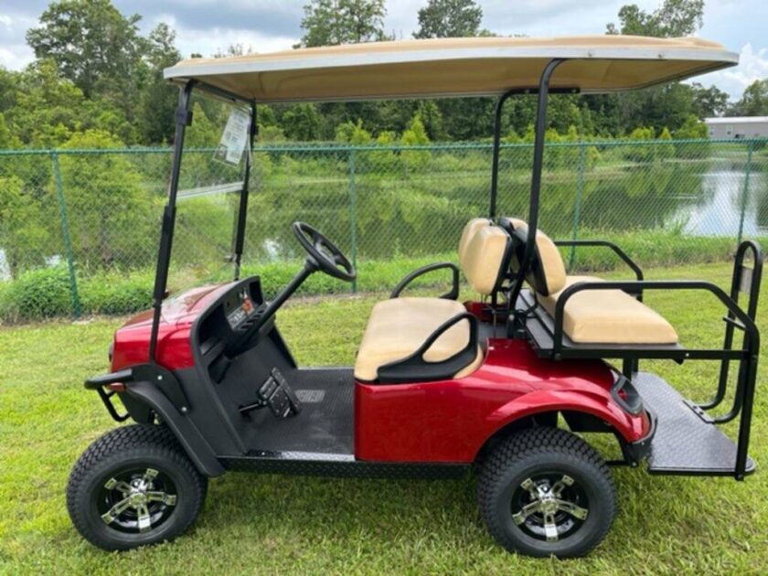2020 E-Z-Go Express S4 Gas Inferno Red - Image 2