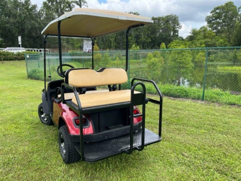 2020 E-Z-Go Express S4 Gas Inferno Red - Image 3