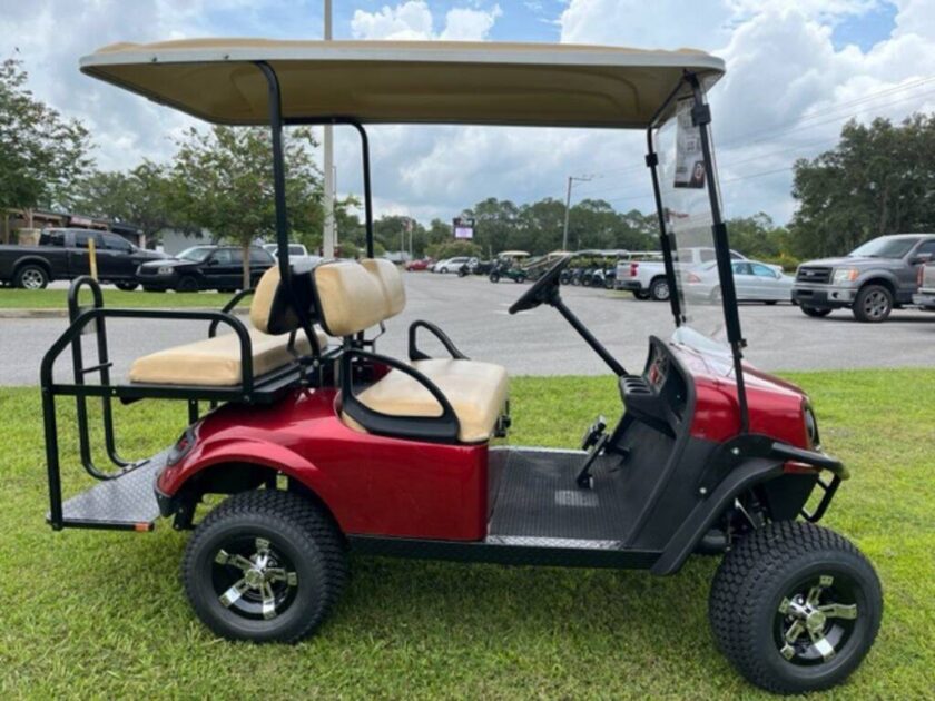 2020 E-Z-Go Express S4 Gas Inferno Red - Image 5
