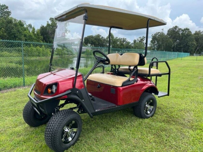 2020 E-Z-Go Express S4 Gas Inferno Red - Image 8